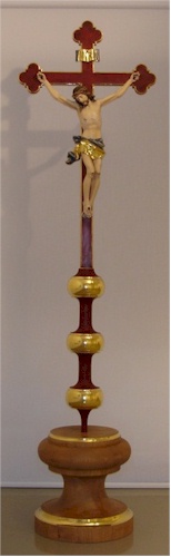 Custom designed wood crucifix